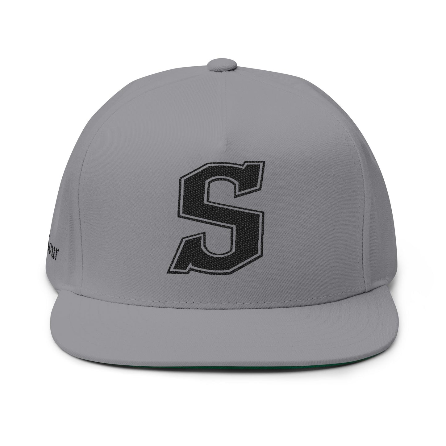 Saviour Embroidered District Flat Brim - Black Emblem