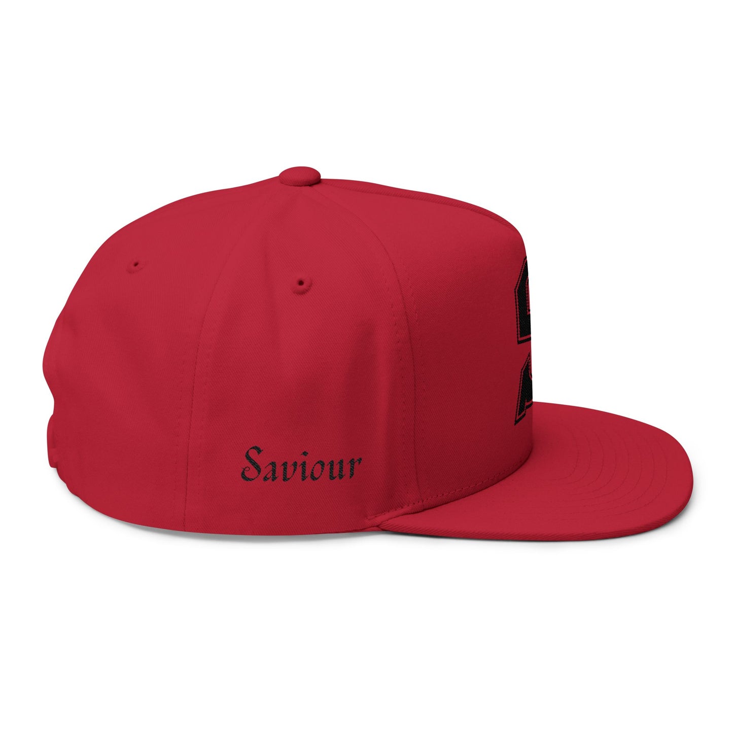 Saviour Embroidered District Flat Brim - Black Emblem
