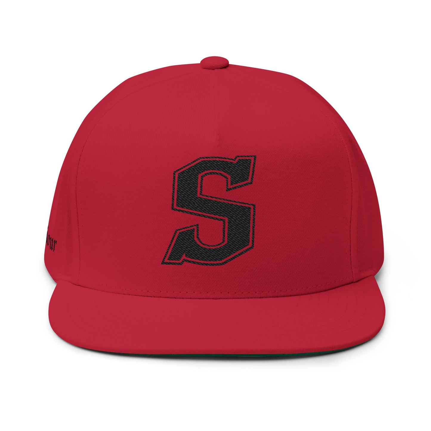 Saviour Embroidered District Flat Brim - Black Emblem
