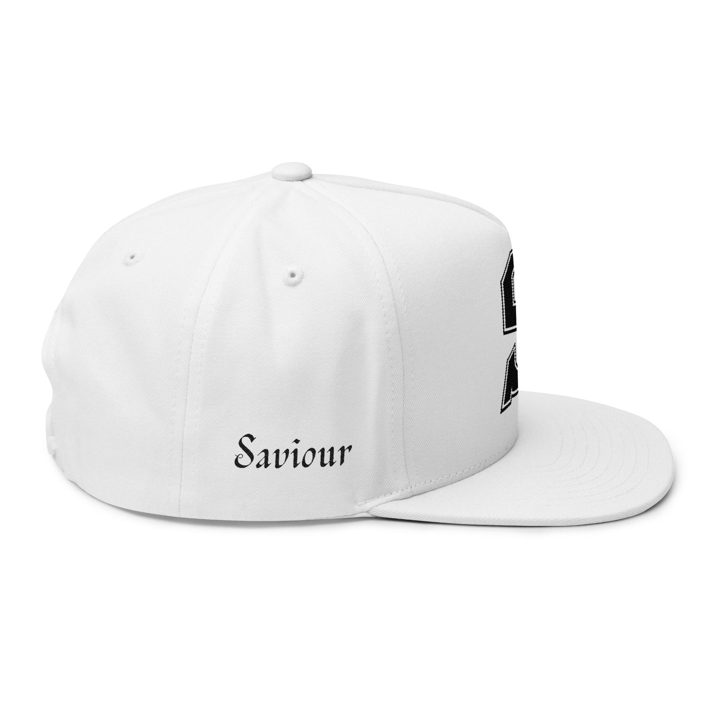 Saviour Embroidered District Flat Brim - Black Emblem