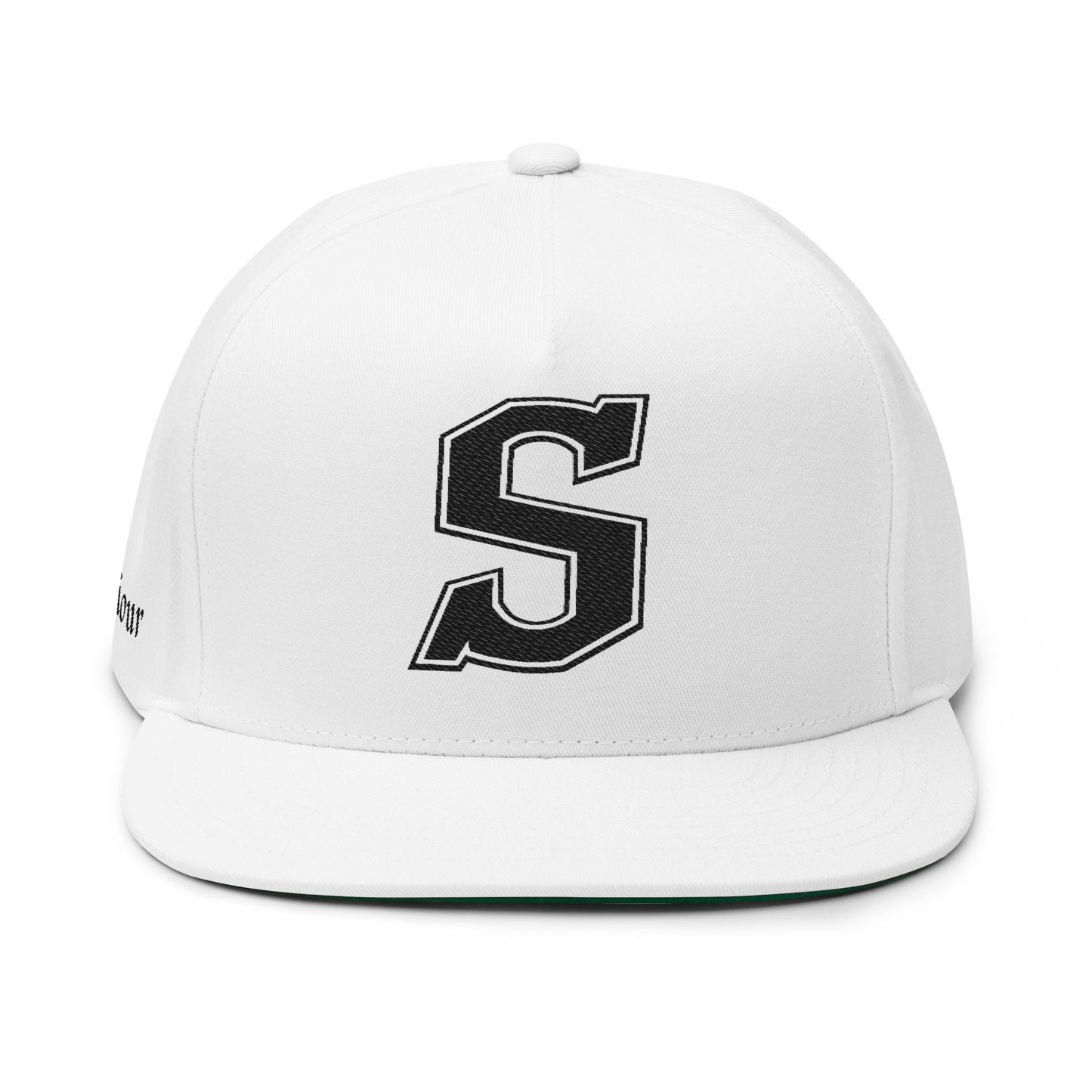 Saviour Embroidered District Flat Brim - Black Emblem